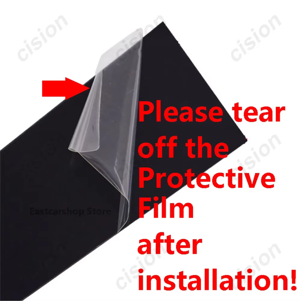 6/8 Uds. Columna de ventana de puerta de coche de fibra de carbono negra BC cubierta embellecedora de poste de pilar pegatina de Material de PC para Subaru XV Crosstrek 2012-2022 - imagen 5