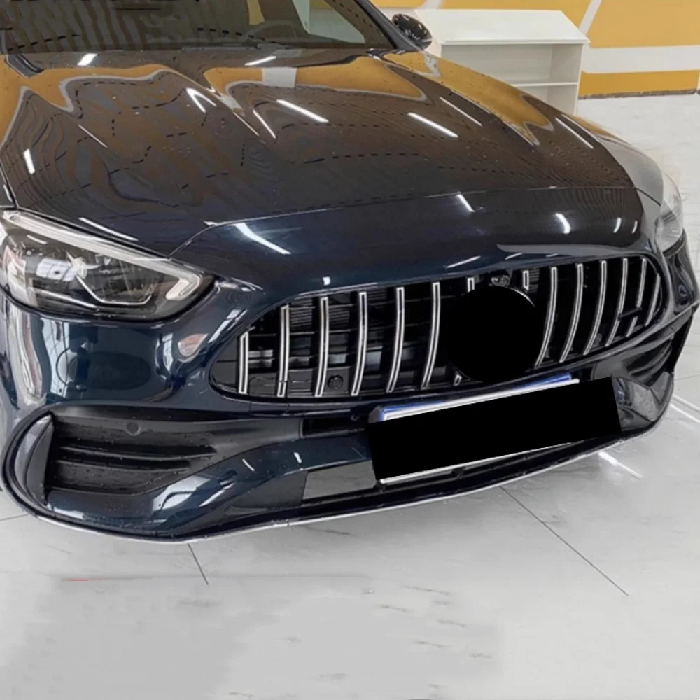 Máscara de parrilla de parachoques delantero para mercedes-benz Clase C W206 estilo deportivo 2022-23 actualización nuevo estilo accesorios para automóviles - imagen 3