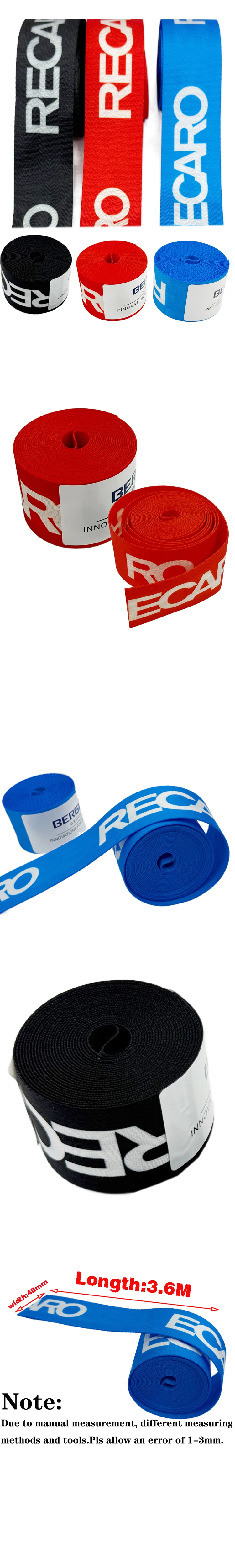 Cinturón de seguridad de nailon rojo, azul y negro para coche