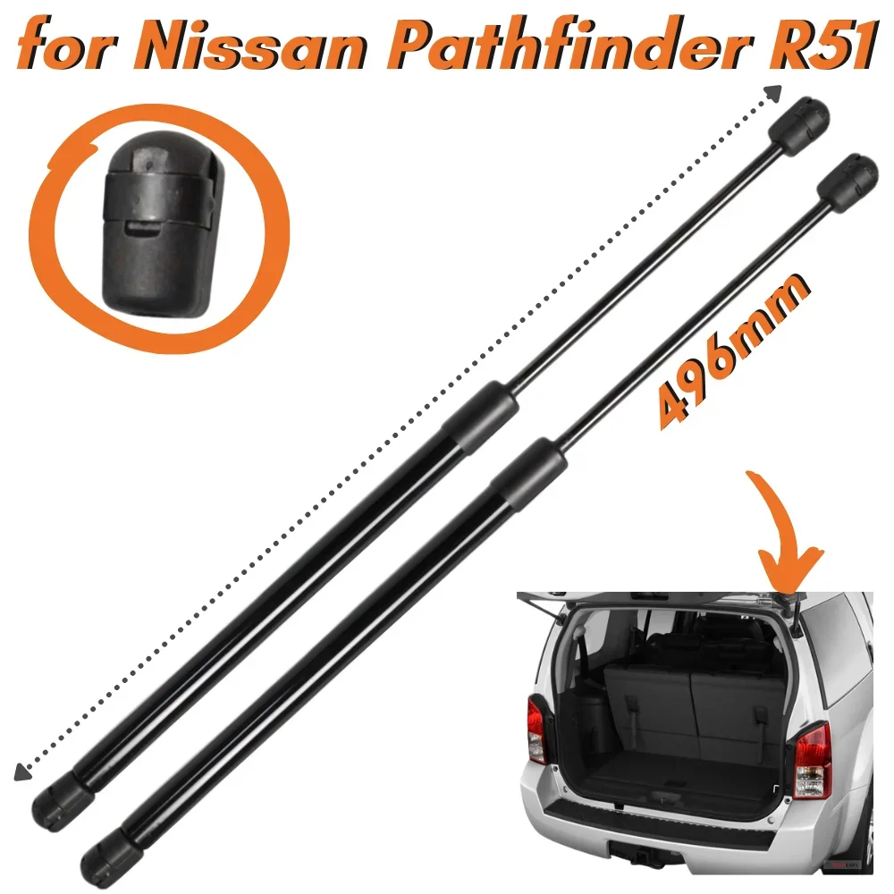 Puntales maletero fibra de carbono Nissan Pathfinder R51 2005-2012