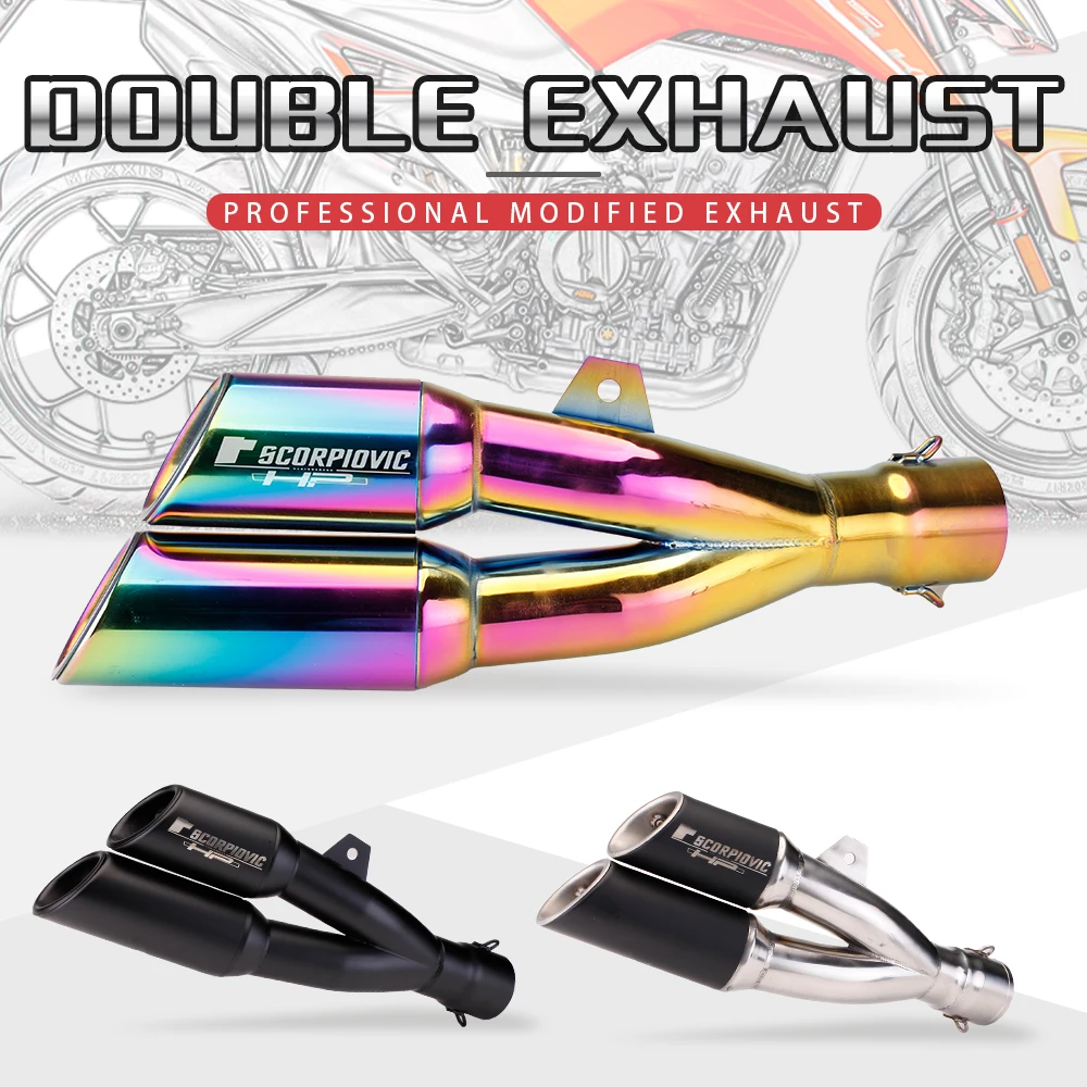 Silenciador escape deportivo 51/61mm – Yamaha YZF-R6, Honda CBR650R, Kawasaki Ninja 400
