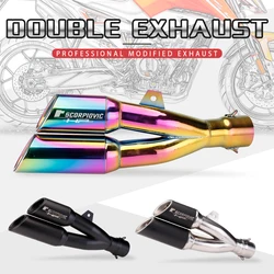Silenciador escape deportivo 51/61mm – Yamaha YZF-R6, Honda CBR650R, Kawasaki Ninja 400