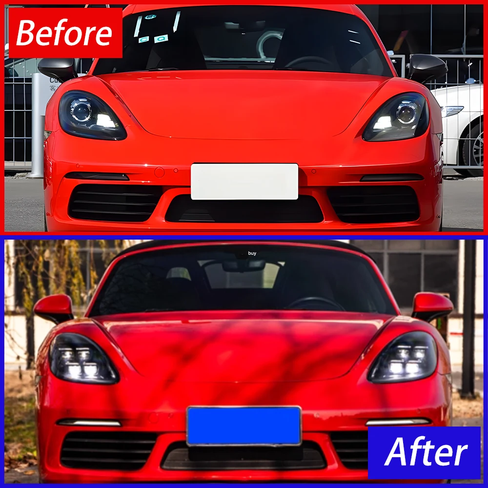 Conjunto faros LED Plug and Play Porsche 718 (982) estilo 2024 - imagen 3