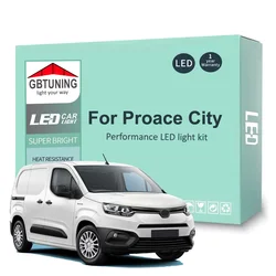 Bombillas LED interior Toyota Proace City 2016-2023, matrícula Canbus