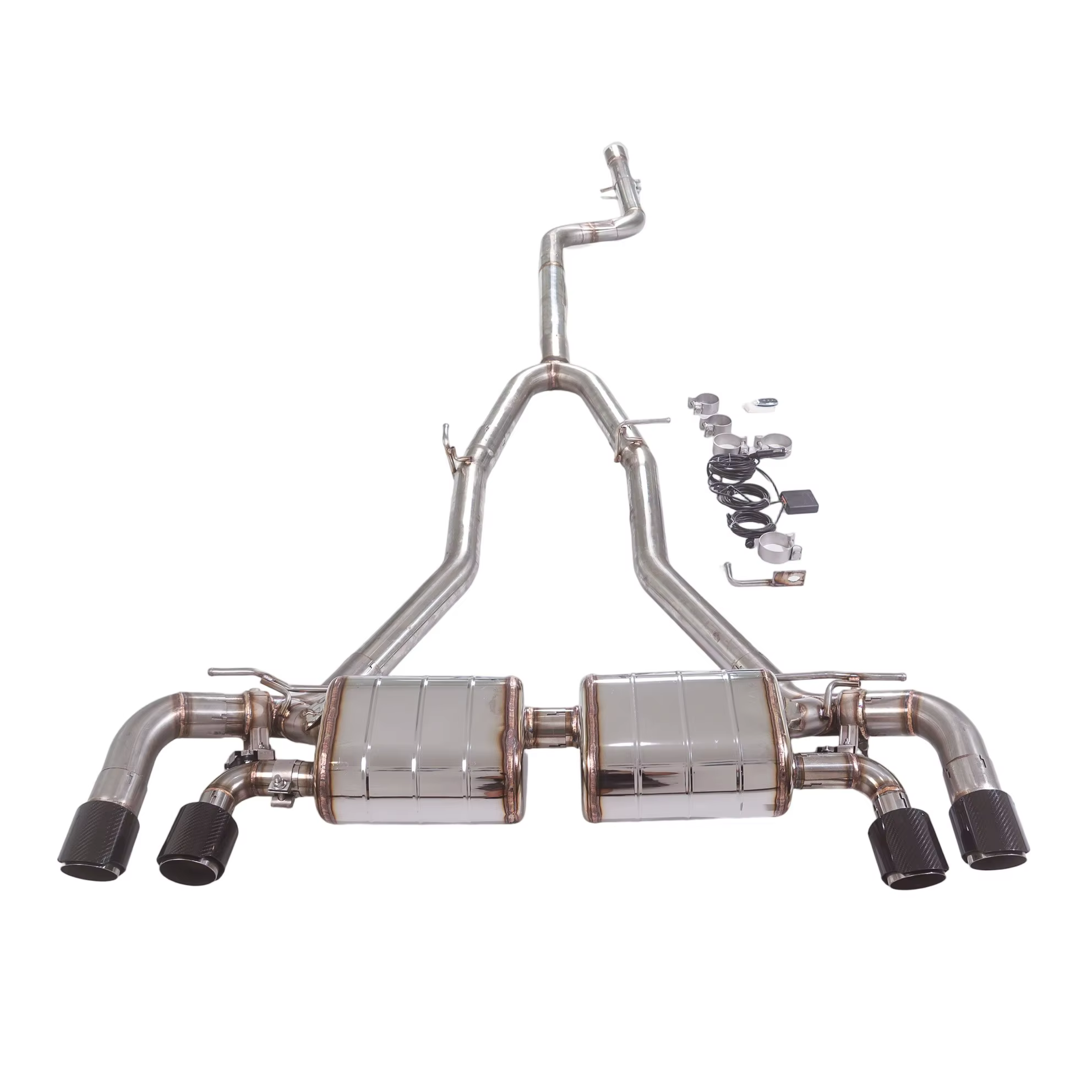 Sistema de escape catback BMW 540i G30 B58 3.0T de acero inoxidable