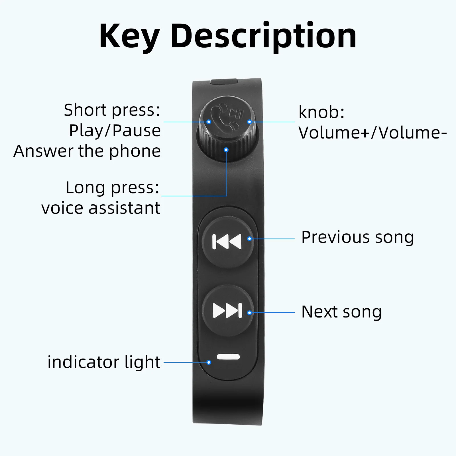 Control manillar Bluetooth manos libres impermeable para moto - imagen 4