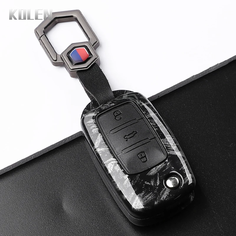 Funda llave coche VW efecto carbono ABS – Polo Golf Passat - imagen 3