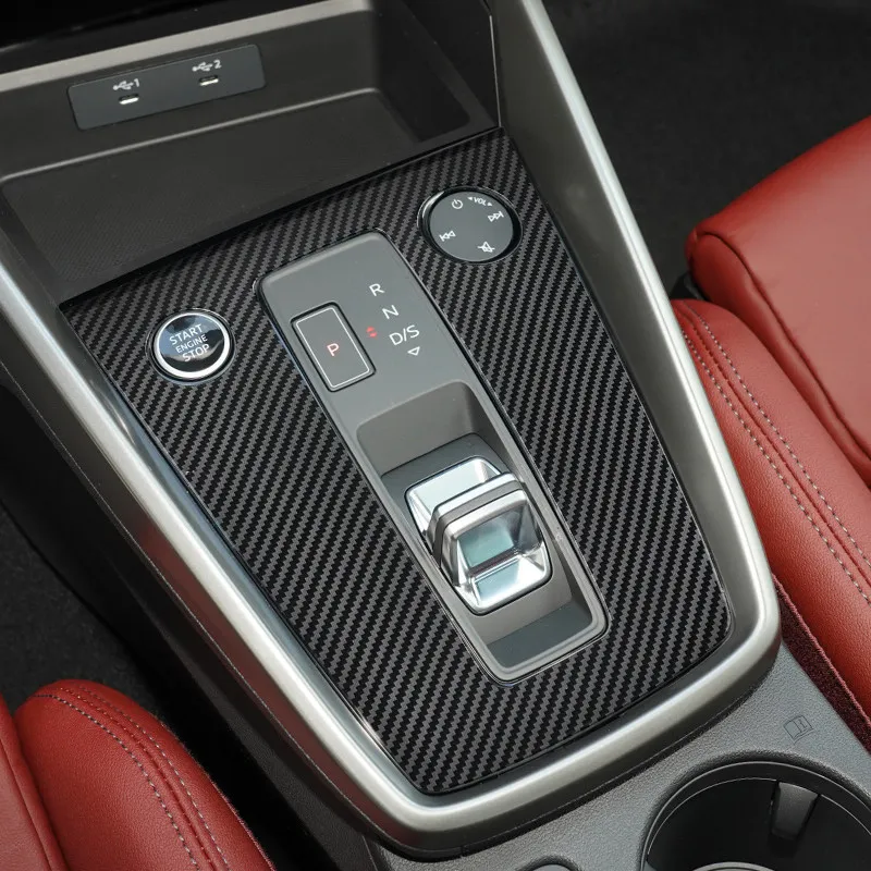 Cubierta consola central fibra carbono Audi A3 8Y 2019-2021