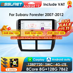 Radio 2DIN Android con GPS y CarPlay para Subaru Impreza/Forester
