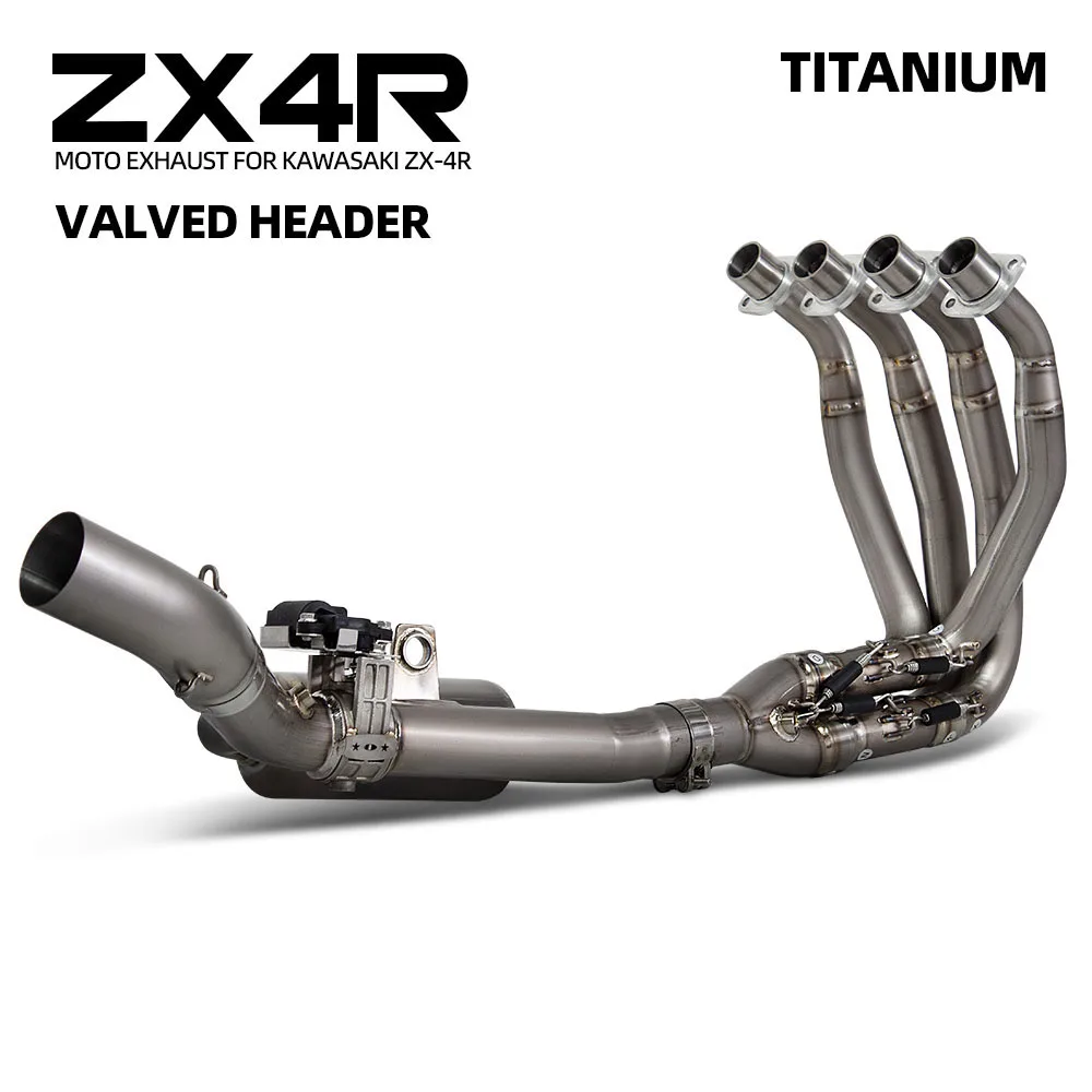 Kit de tubo de enlace frontal para escape de Kawasaki ZX4R y ZX4RR