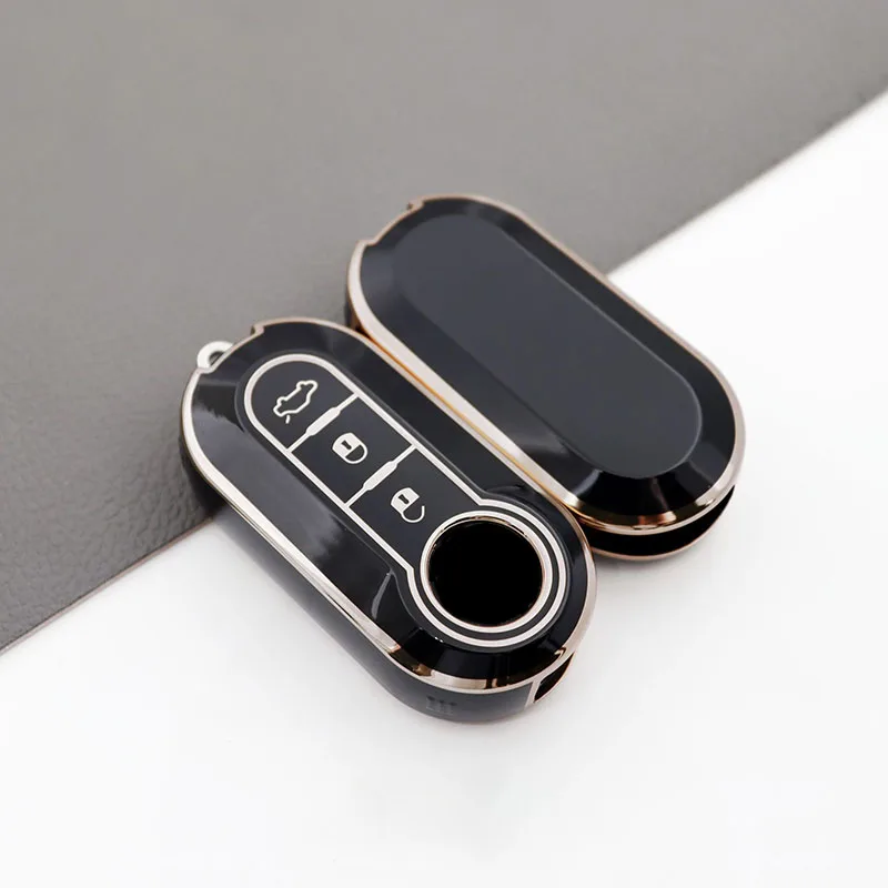Funda llave TPU con tapa y borde plateado – Fiat Ducato y 500 - imagen 5