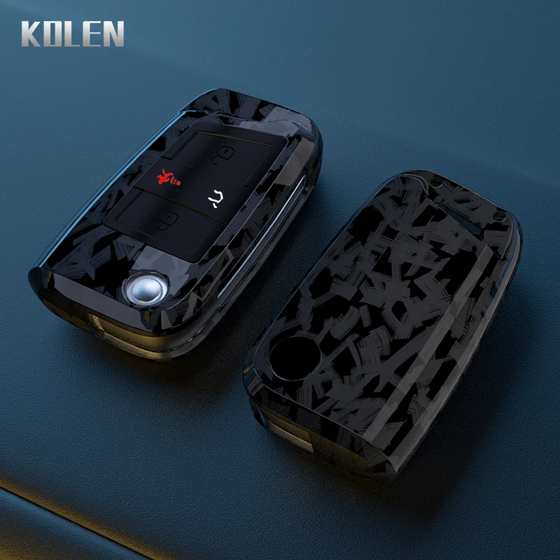 Funda llave fibra de carbono ABS para VW Golf 7 y Tiguan - imagen 2
