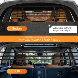 Artudatech Rejilla separadora para perros de coche, SUV universal