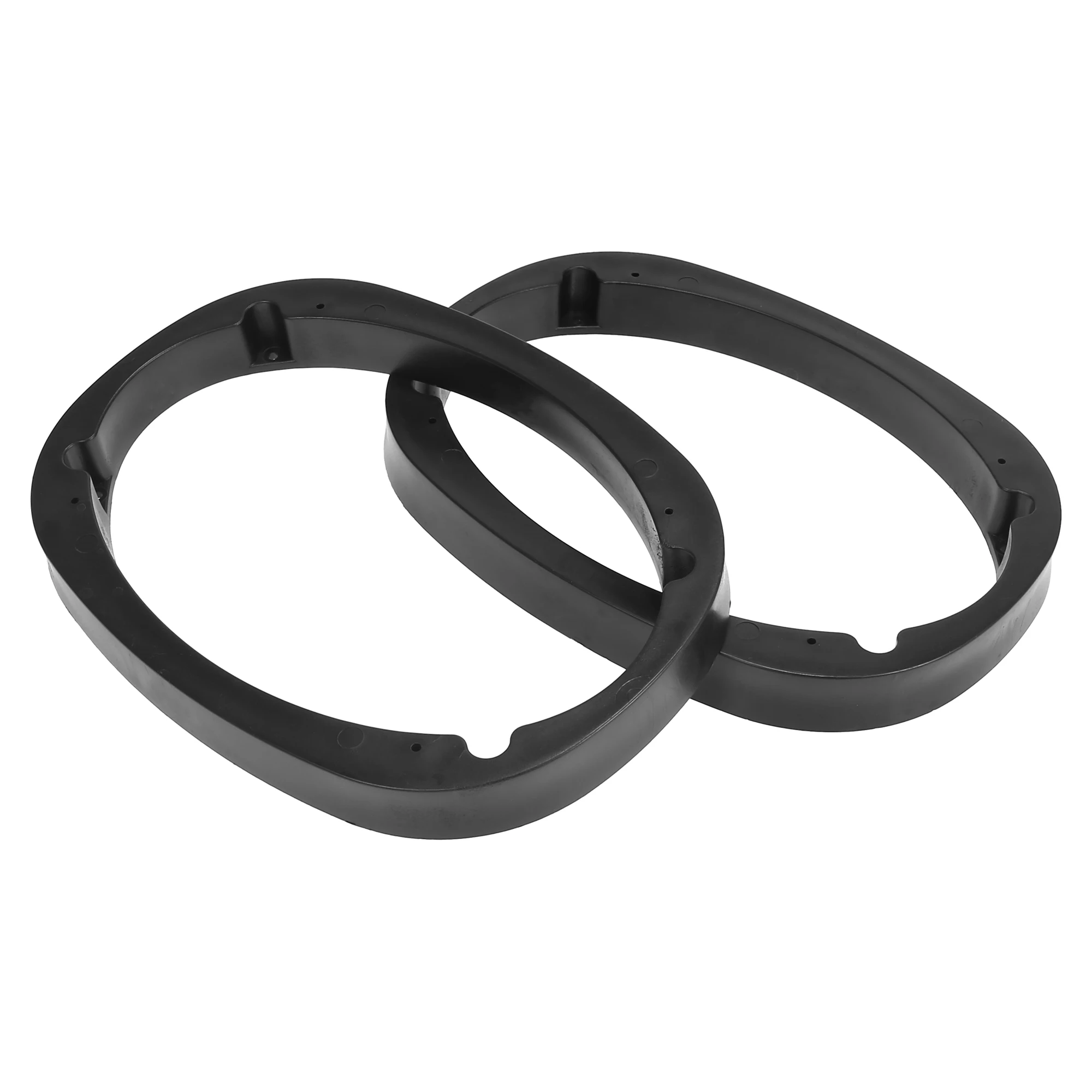 X Autohaux Espaciadores de altavoz huecos 6x9" 25mm plástico negros - imagen 2