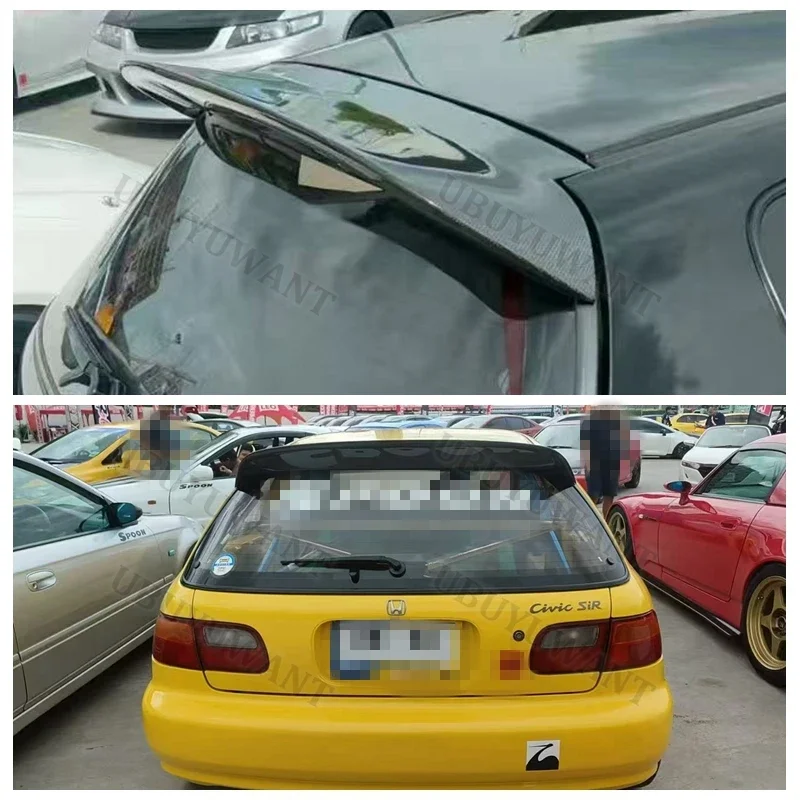 Para 1991-1995 Honda Civic SiR ii EG6 GEN 5 Hatcback alerón de maletero Kit de labio de techo alerón trasero de coche Kit Exterior de ala - imagen 2