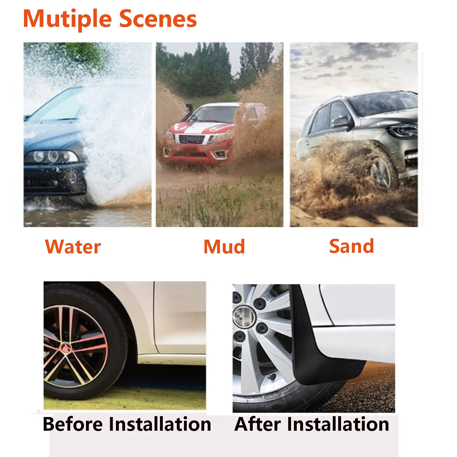 4X guardabarros para Geely Xingyue L Monjaro 2021 - 2024 protector contra salpicaduras guardabarros cubierta protectora delantera trasera 2022 2023 - imagen 4