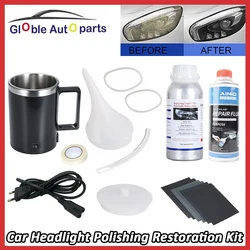 Kit Restauración Faros Coche con Pulimento y Quita Rayas