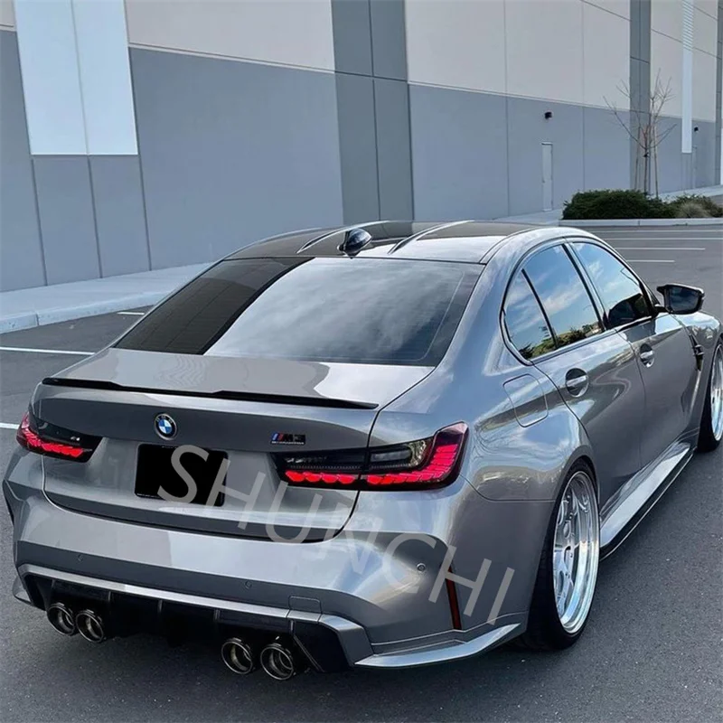 For New BMW 3 Series G20 Spoiler Accessories 320i 325i 330i ABS Material Car Trunk Rear Lip Wing Tail Separator 2019 2020 2021