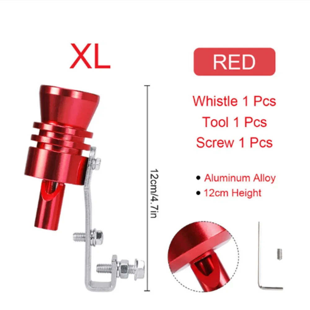 Tamaño XL del silbato de sonido Turbo para escapes de 56-85mm