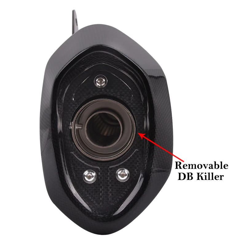 Escape Slip-on CFMoto 700MT 2025-2026 DB Killer fibra de carbono - imagen 3