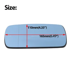 Para BMW Serie 3 E46 Sedan Compact 1999-2005 lente de espejo de cristal para puerta lateral izquierda o derecha del conductor o del pasajero