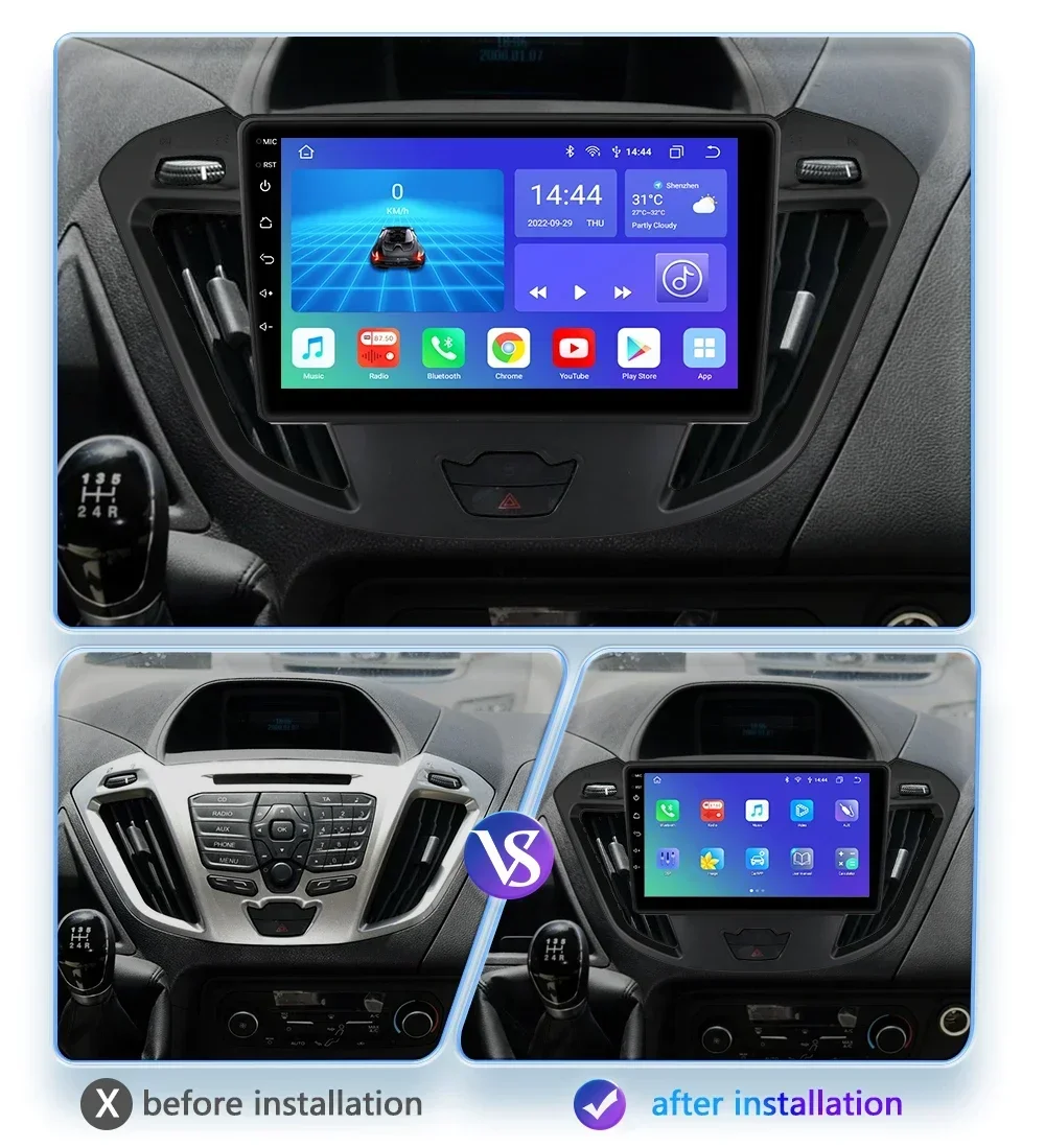 Radio Android Hizpo para Ford Transit Tourneo - imagen 2
