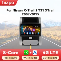 Autoradio Android 2Din Nissan X-Trail T31 GPS Wireless CarPlay DSP