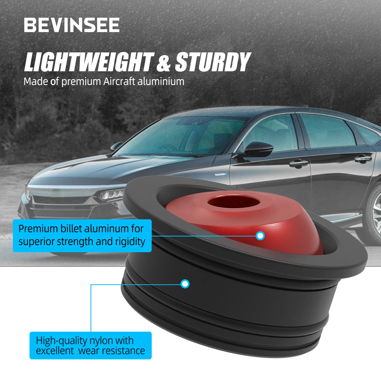 Bujes cable cambio BEVINSEE para Honda Civic Si 2007-2021 - imagen 3