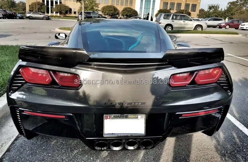 Aleron trasero en fibra de carbono para Corvette C7 Z06/GS Stage 2 - imagen 2