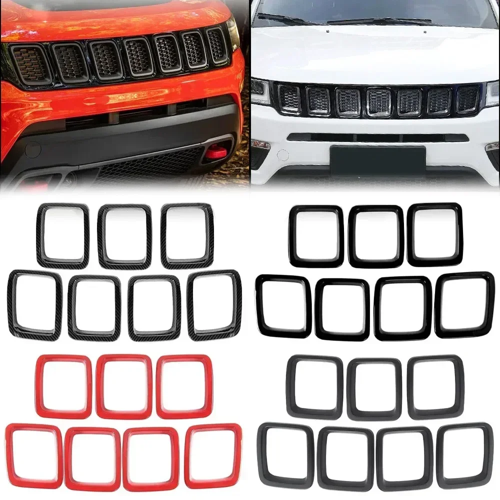 Parrilla delantero malla decorativa Jeep Compass 2017-2020