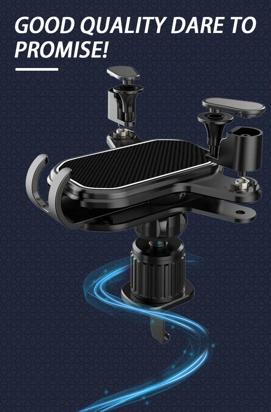 Soporte para salida de aire con sujeción estable