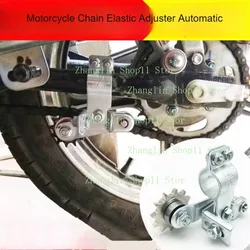 Tensor de cadena automático con guía y engranaje para moto