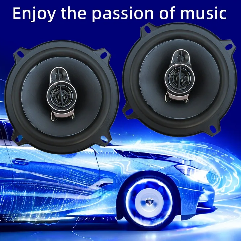Altavoces coaxiales 5 pulgadas 3 vías 320W para coche potentes - imagen 5