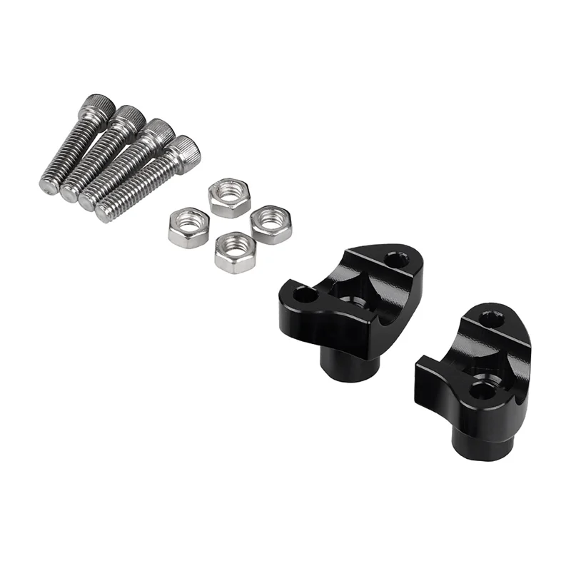 Manillar negro con elevadores para Harley-Davidson Dyna Softail Sportster - imagen 2