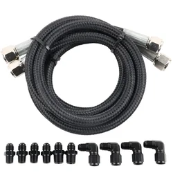 Latiguillo de enfriador AN6 trenzado en nailon para TH350 700R4 TH400