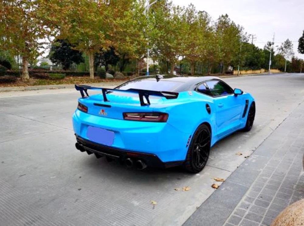Alerón trasero estilo ZLE para Chevrolet Camaro 2016-2019 negro - imagen 3