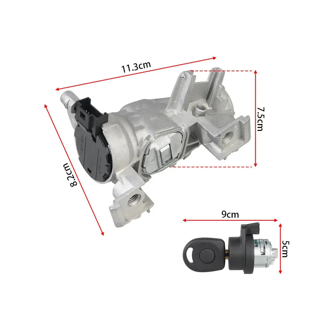 1K0905851B Interruptor de arranque VW Golf Audi A3 Touran Tiguan Caddy - imagen 3