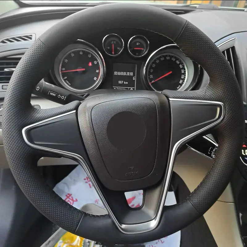 Funda volante microfibra perforada negra Opel Insignia 2014-2015