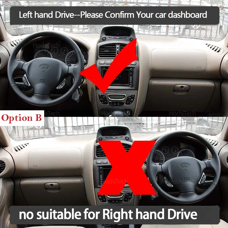 Para Hyundai Santa Fe SM Classic 2001-2006, alfombrilla para salpicadero de alta calidad, cubierta para salpicadero, accesorios para alfombras y sombrilla - imagen 2