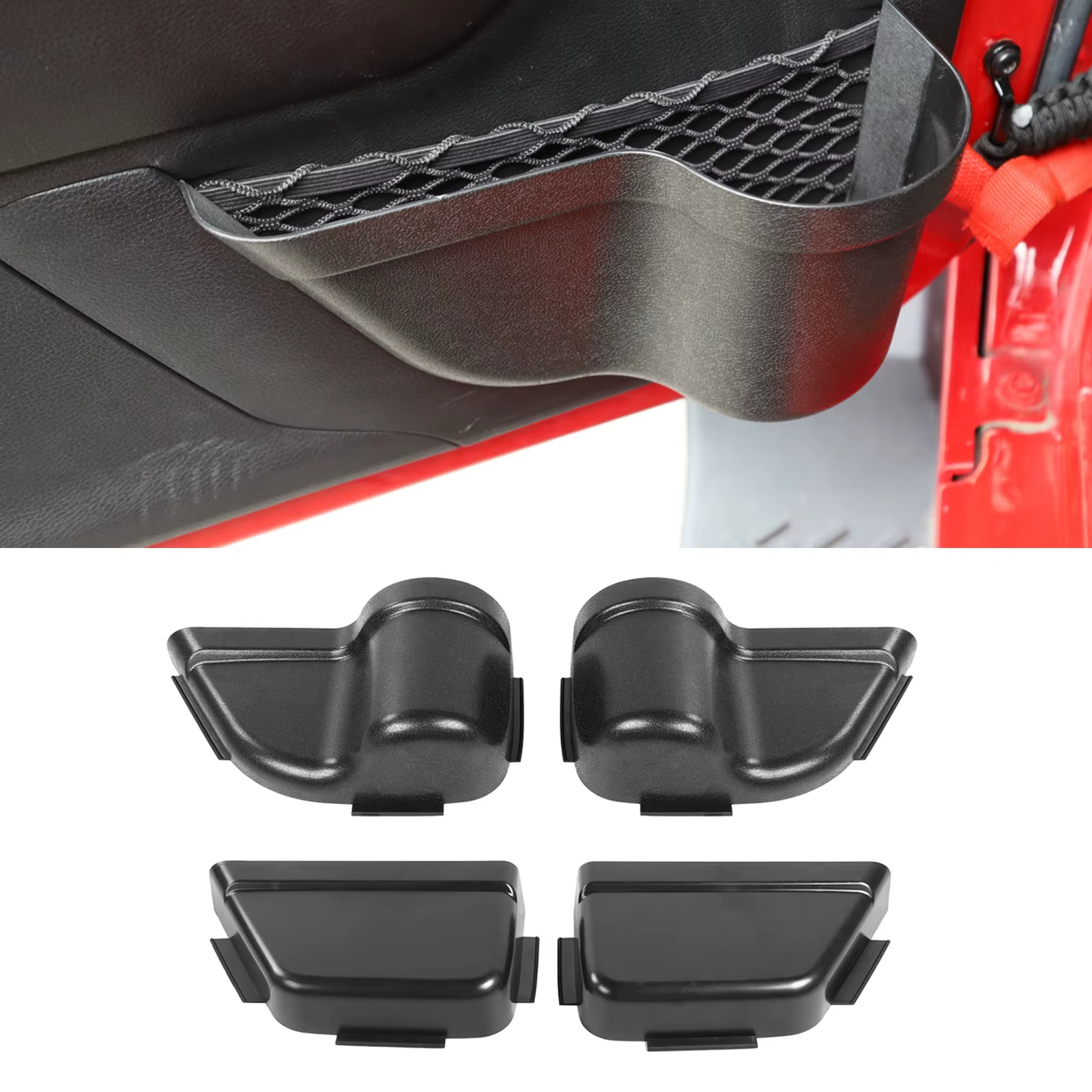 Red organizadora para bolsillo de puerta Jeep Wrangler JK 2011-2017 - imagen 2