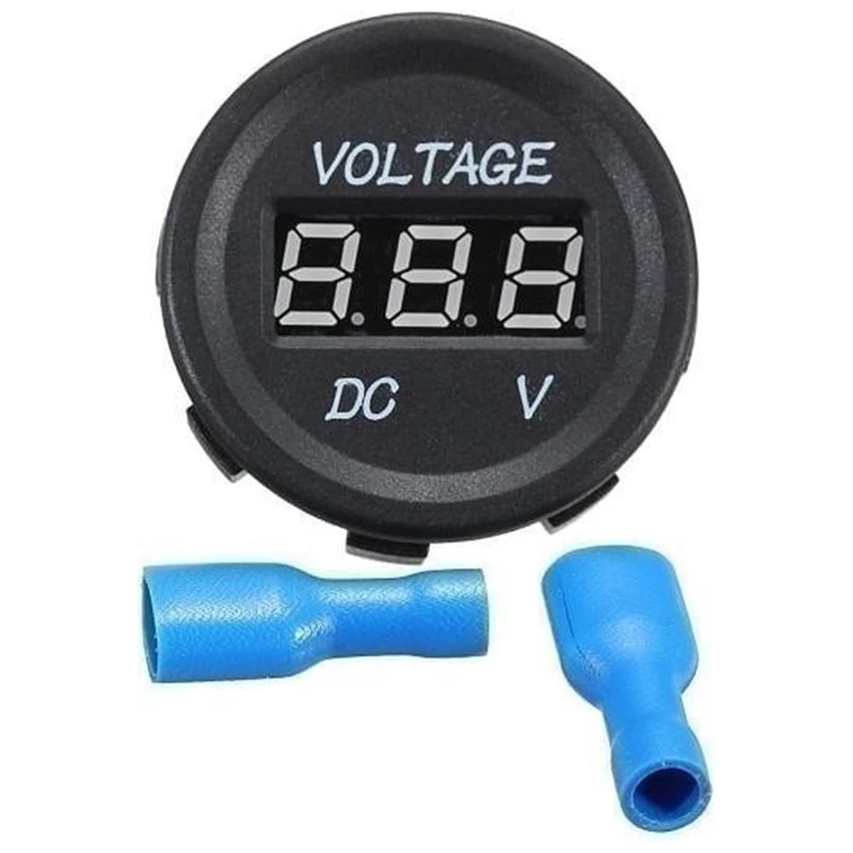 AB56-DC Voltímetro digital LED 12V para barco, moto, camión, ATV, UTV