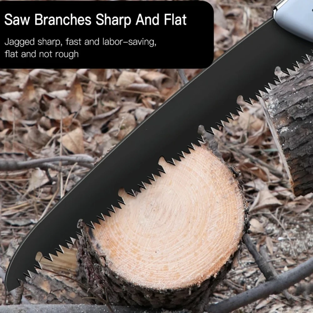 Sierra plegable multifuncional de poda y carpintería – cuchilla afilada para camping - imagen 2
