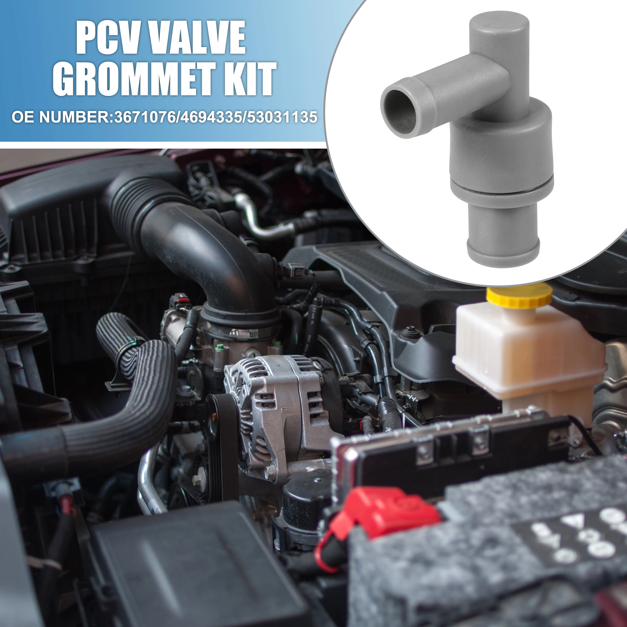Válvula PCV Autohaux ventilación del cárter – Chrysler/Dodge 3671076 - imagen 2