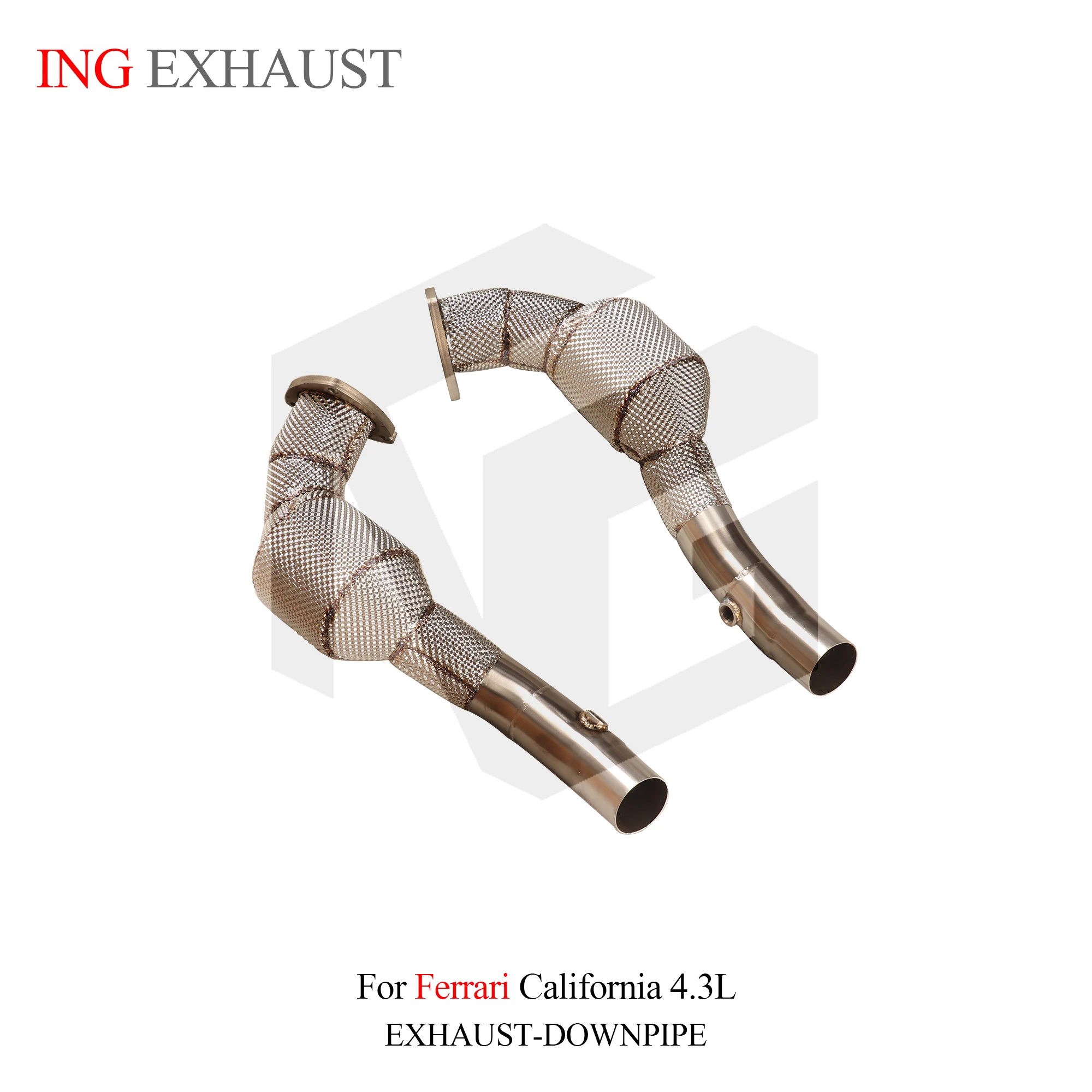Bajada catalítica ING SS304 Baseus para Ferrari California 4.3