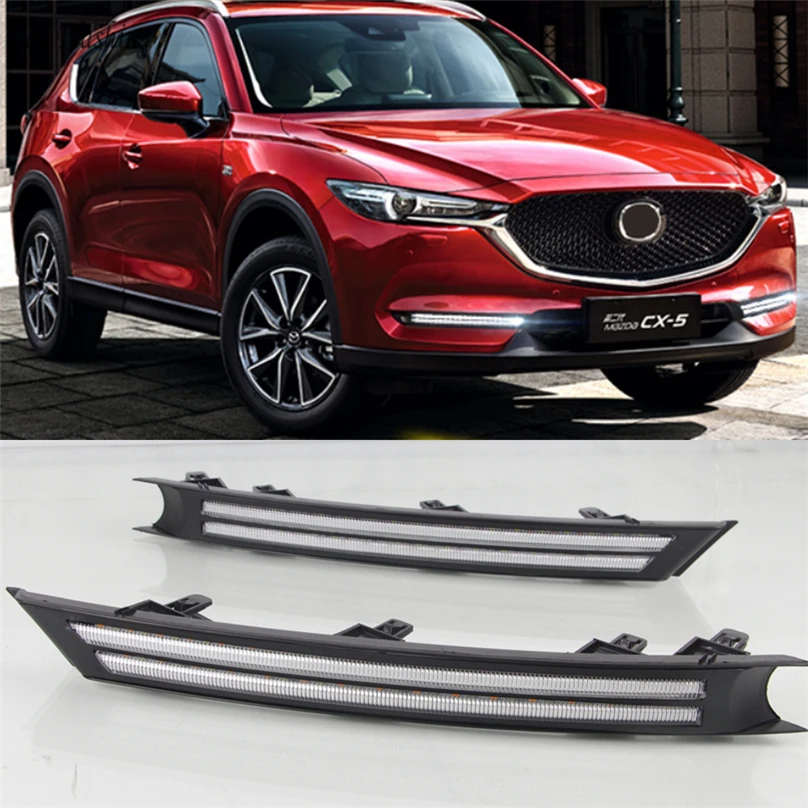Luces LED diurnas dinámicas ámbar para Mazda CX-5/CX-8 2017-2021 - imagen 3