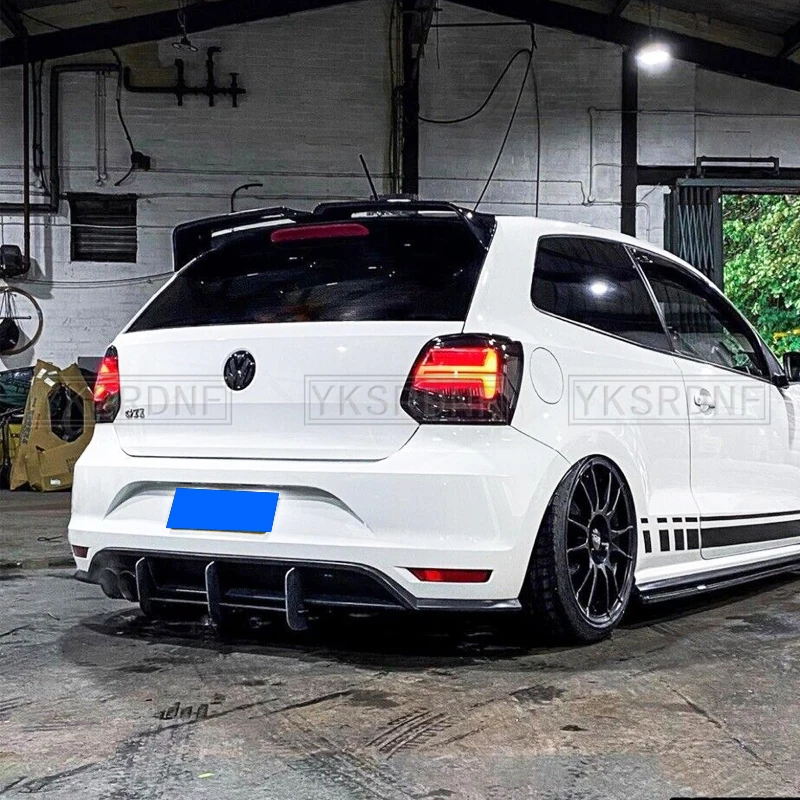 Kit de carrocería GTI negro brillante para VW Polo 6R/6C 2009-2017 - imagen 3