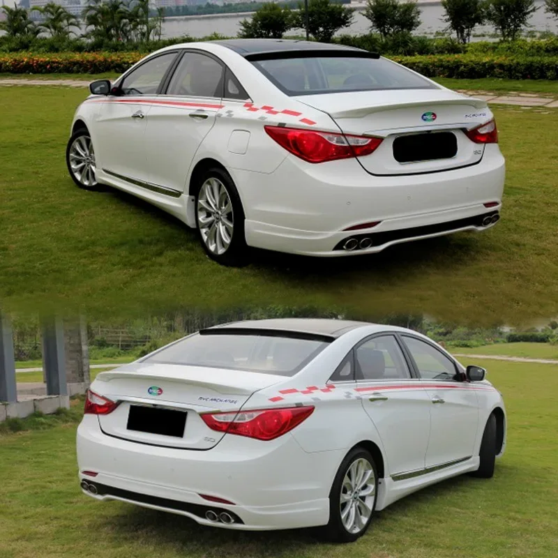 Alerón trasero ABS negro brillante para Hyundai Sonata 8 2011-2014 - imagen 4
