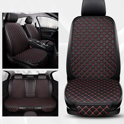 Funda cuero PU para asiento coche universal con cojín respaldo