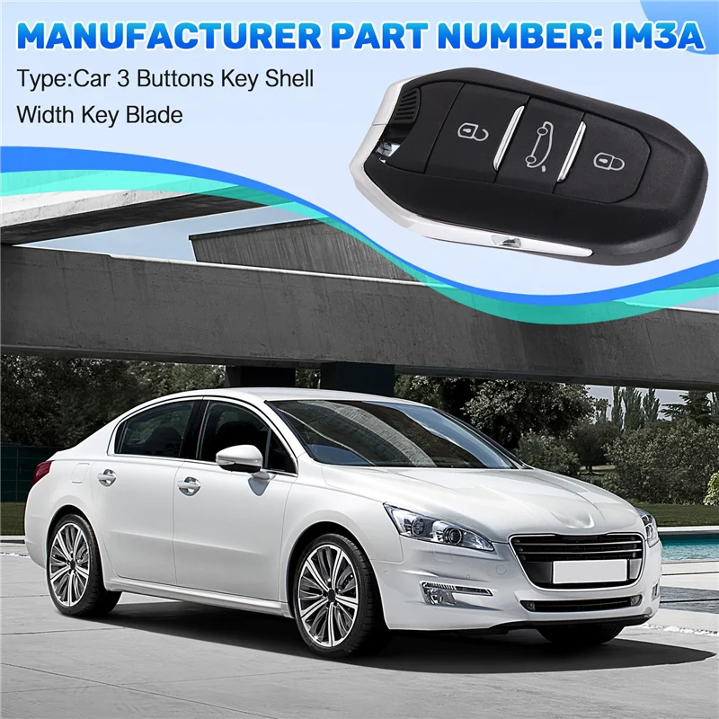 Para 307 308 3008 508 5008 para Citroen C3 C4 para Opel HU83 4A Chip 433Mhz llave de coche remota inteligente-juego de 2 uds - imagen 4