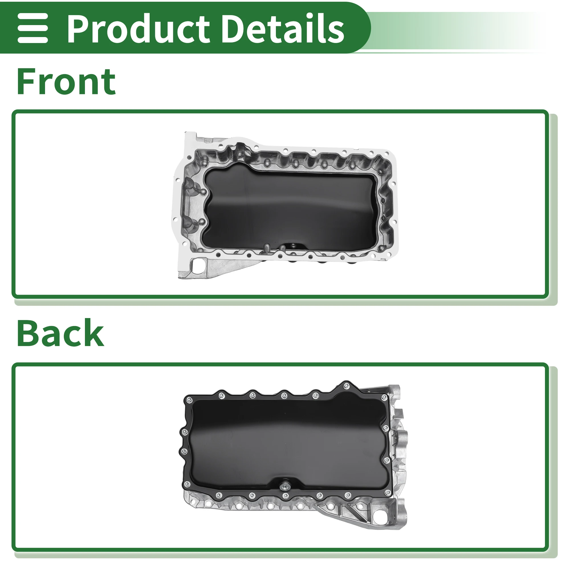 Cárter de aceite UXCELL 06A103601AP para Audi TT 1.8 T 2000-2006 - imagen 3